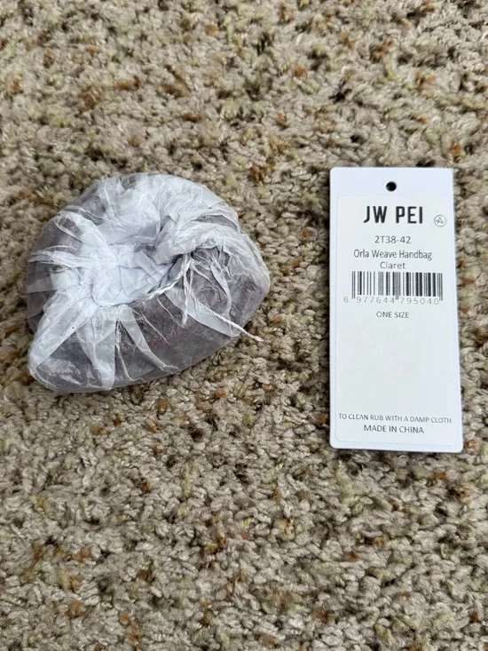 JW PEI Orla Weave Handbag - Claret - Picture 6 of 6